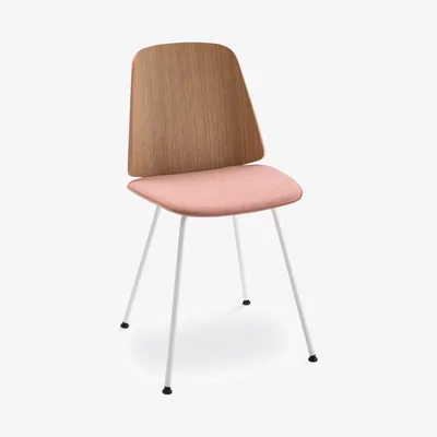 The Conran Shop June 2055 Side Chair Oak & Quadrifoglio Fabric