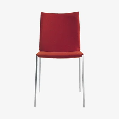 The Conran Shop Lia Side Chair Polished Aluminium & Tela Egitto Fabric