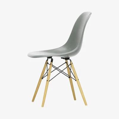 The Conran Shop DSW Fiberglass Side Chair Sea Foam Green & Golden Maple