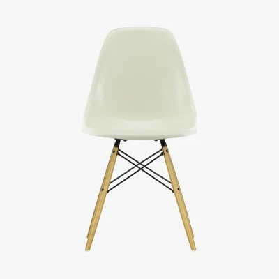 The Conran Shop DSW Fiberglass Side Chair Parchment & Golden Maple