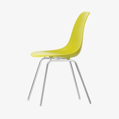 The Conran Shop DSX Plastic Side Chair Mustard & Chrome
