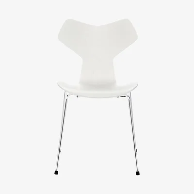 The Conran Shop Grand Prix Chair White Laminated Ash & Chrome
