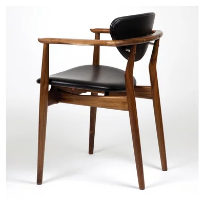 The Conran Shop 109 Chair Walnut & Prestige Leather