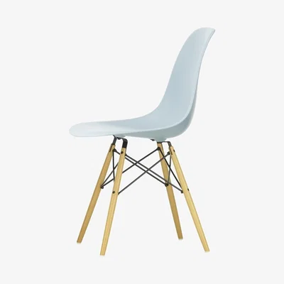 The Conran Shop DSW Plastic Side Chair Ice Grey & Maple