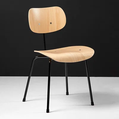 The Conran Shop SE68 Dining Chair Natural Beech & Black