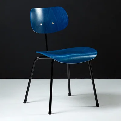 The Conran Shop SE68 Dining Chair Stained Blue & Black