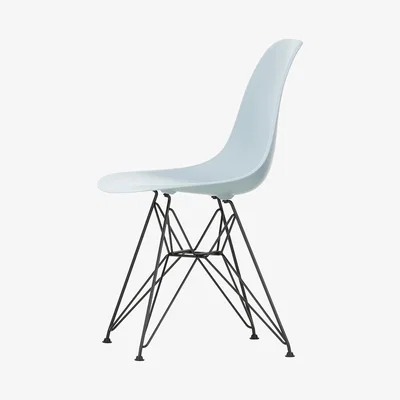 The Conran Shop DSR Plastic Side Chair Ice Grey & Dark