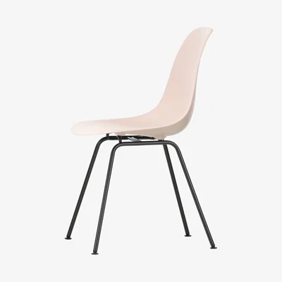The Conran Shop DSX Plastic Side Chair Pale Rose & Dark