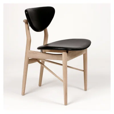 The Conran Shop 108 Chair Oak & Black Leather