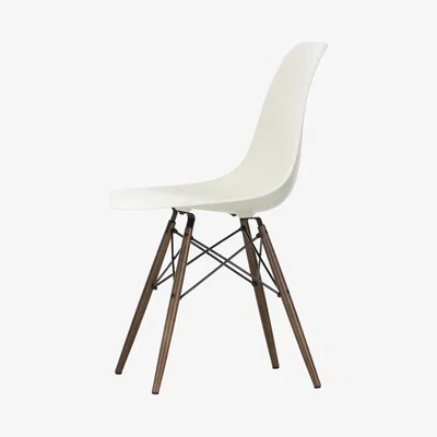 The Conran Shop DSW Plastic Side Chair Pebble & Dark Maple