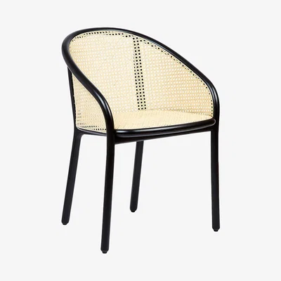 The Conran Shop Latis Chair in Black Ash & Vienna Straw