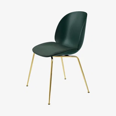 The Conran Shop Beetle Dining Chair Upholstered Seat & Brass Legs