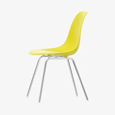 The Conran Shop DSX Plastic Side Chair Sunlight & Chrome