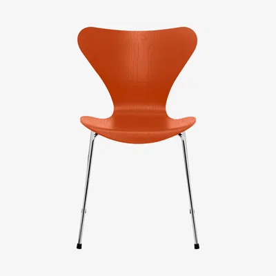 The Conran Shop Series 7 3107 Chair in Paradise Orange Ash & Chrome
