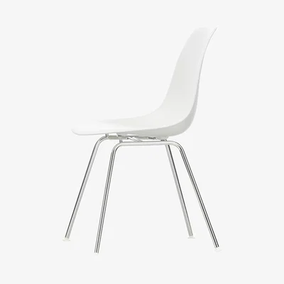 The Conran Shop DSX Plastic Side Chair White & Chrome