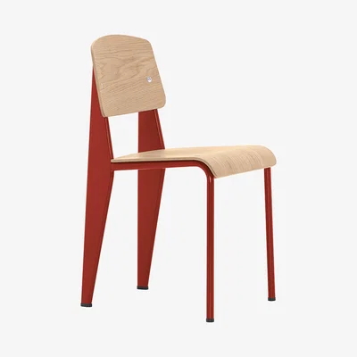 The Conran Shop Standard Chair Red & Oak