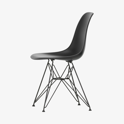 The Conran Shop DSR Plastic Side Chair Deep Black & Dark