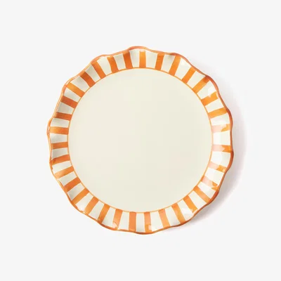 The Conran Shop Pattern Edge Side Plate Apricot By The Conran Shop