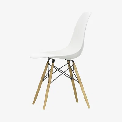 The Conran Shop DSW Plastic Side Chair White & Honey Tone Ash
