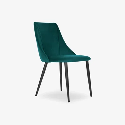 Cult Furniture Emmet Dining Chair, Teal Velvet