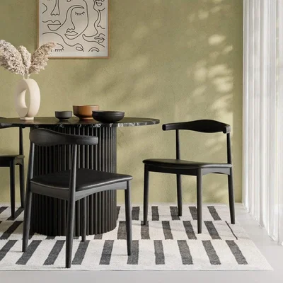 Cult Furniture £30  Off   Aalborg Wooden Dining Chair, Black