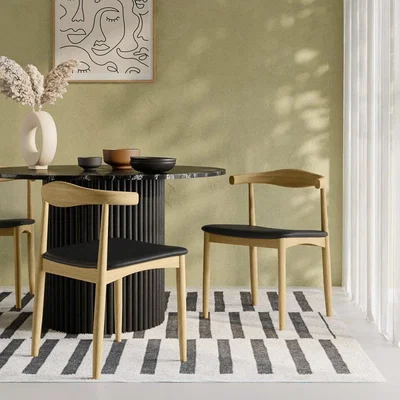 Cult Furniture £40 Off Aalborg Wooden Dining Chair, Black & Natural