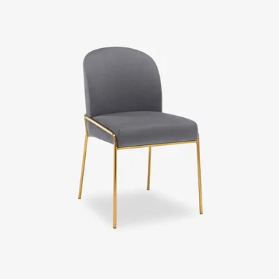 Cult Furniture Viola Dining Chair, Grey Velvet