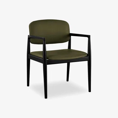 Cult Furniture £30 Off Kirk Carver Dining Chair, Green & Black