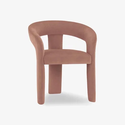 Cult Furniture £24  Off  Bellamy Carver Dining Chair, Blush Pink Sustainable Velvet