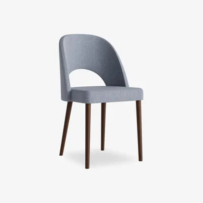 Cult Furniture Alora Wooden Dining Chair, Grey & Walnut