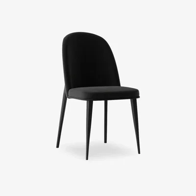 Cult Furniture Virgil Dining Chair, Dark Grey Velvet