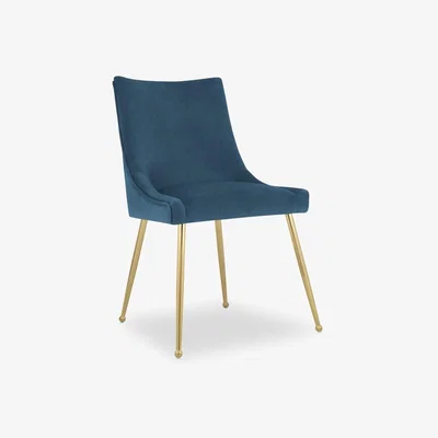 Cult Furniture Beatrix Dining Chair, Midnight Blue Velvet
