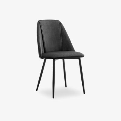 Cult Furniture Marco Dining Chair, Midnight Grey Recycled Velvet