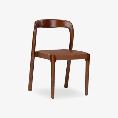 Cult Furniture Madeleine Wooden Dining Chair, Vintage Tan