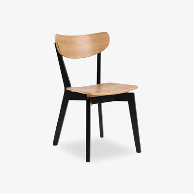 Cult Furniture £20 Off Roxby Wooden Dining Chair, Oak & Black