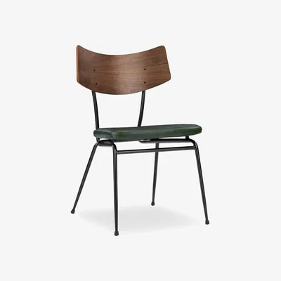 Cult Furniture Phoenix Dining Chair, Vintage Green & Walnut
