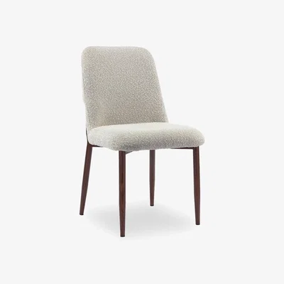 Cult Furniture Amari Dining Chair, Speckled Stone Sustainable Boucle