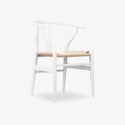 Cult Furniture £20 Off Wish Wooden Dining Chair, Natural Weave & Off-White