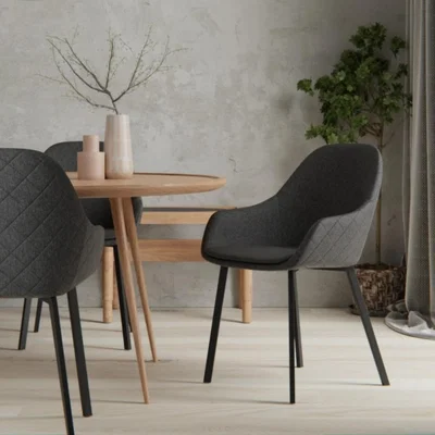 Cult Furniture Olivia Carver Dining Chair, Dark Grey