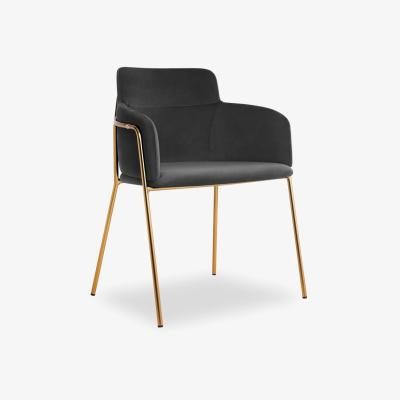 Cult Furniture Harriet Carver Dining Chair, Midnight Grey Recycled Velvet