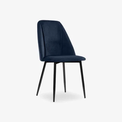 Cult Furniture £10  Off  Marco Dining Chair, Royal Blue Sustainable Velvet