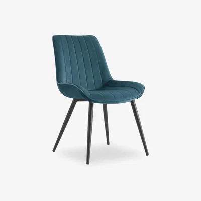 Cult Furniture Taylor Dining Chair, Midnight Blue Velvet