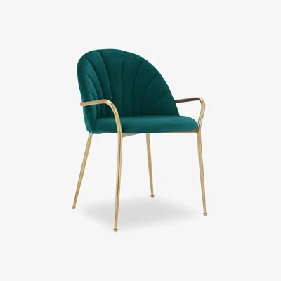 Cult Furniture £40  Off  Sylvia Carver Dining Chair, Teal Velvet