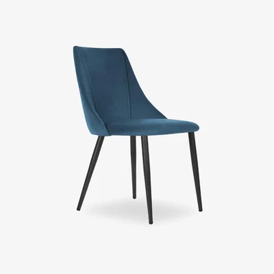 Cult Furniture Emmet Dining Chair, Midnight Blue Velvet