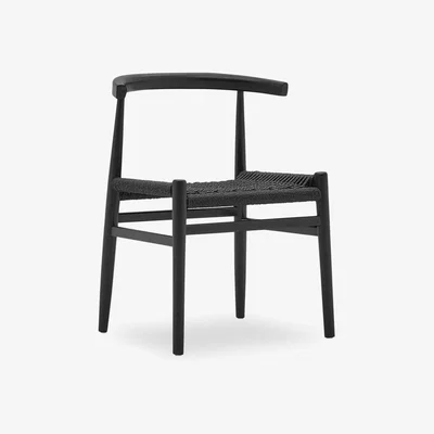 Cult Furniture Nordic Dining Chair, Black Weave