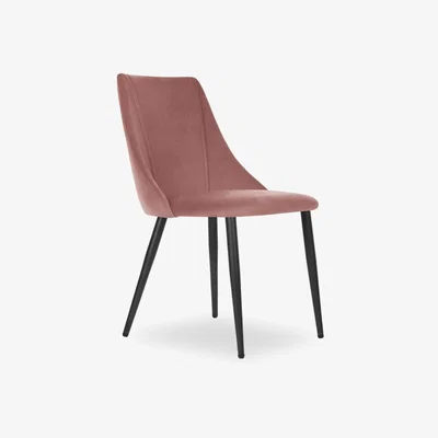 Cult Furniture Emmet Dining Chair, Rose Pink Velvet
