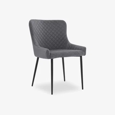 Cult Furniture Brooklyn Dining Chair, Grey Velvet