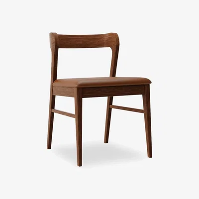 Cult Furniture Chiswick Wooden Dining Chair, Vintage Tan & Walnut