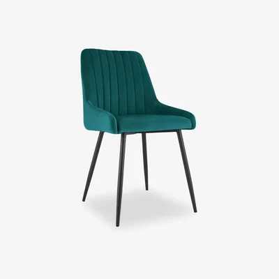 Cult Furniture Baldwin Dining Chair, Teal Velvet
