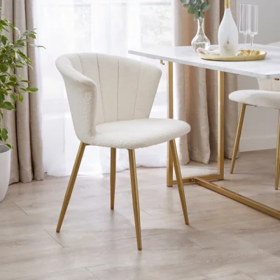 Dunelm Kendall Dining Chair, Boucle